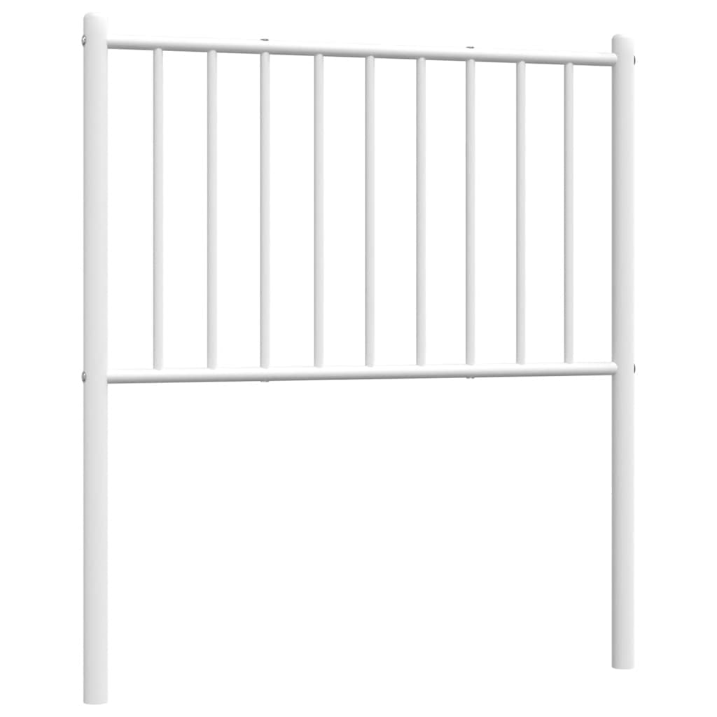 vidaXL Ersatz-Kopfteil Metall Weiß 75 cm