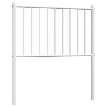 vidaXL Ersatz-Kopfteil Metall Weiß 75 cm