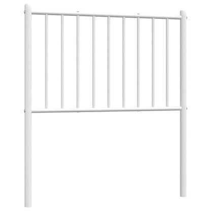 vidaXL Ersatz-Kopfteil Metall Weiß 75 cm