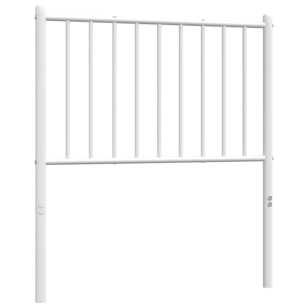 vidaXL Ersatz-Kopfteil Metall Weiß 75 cm