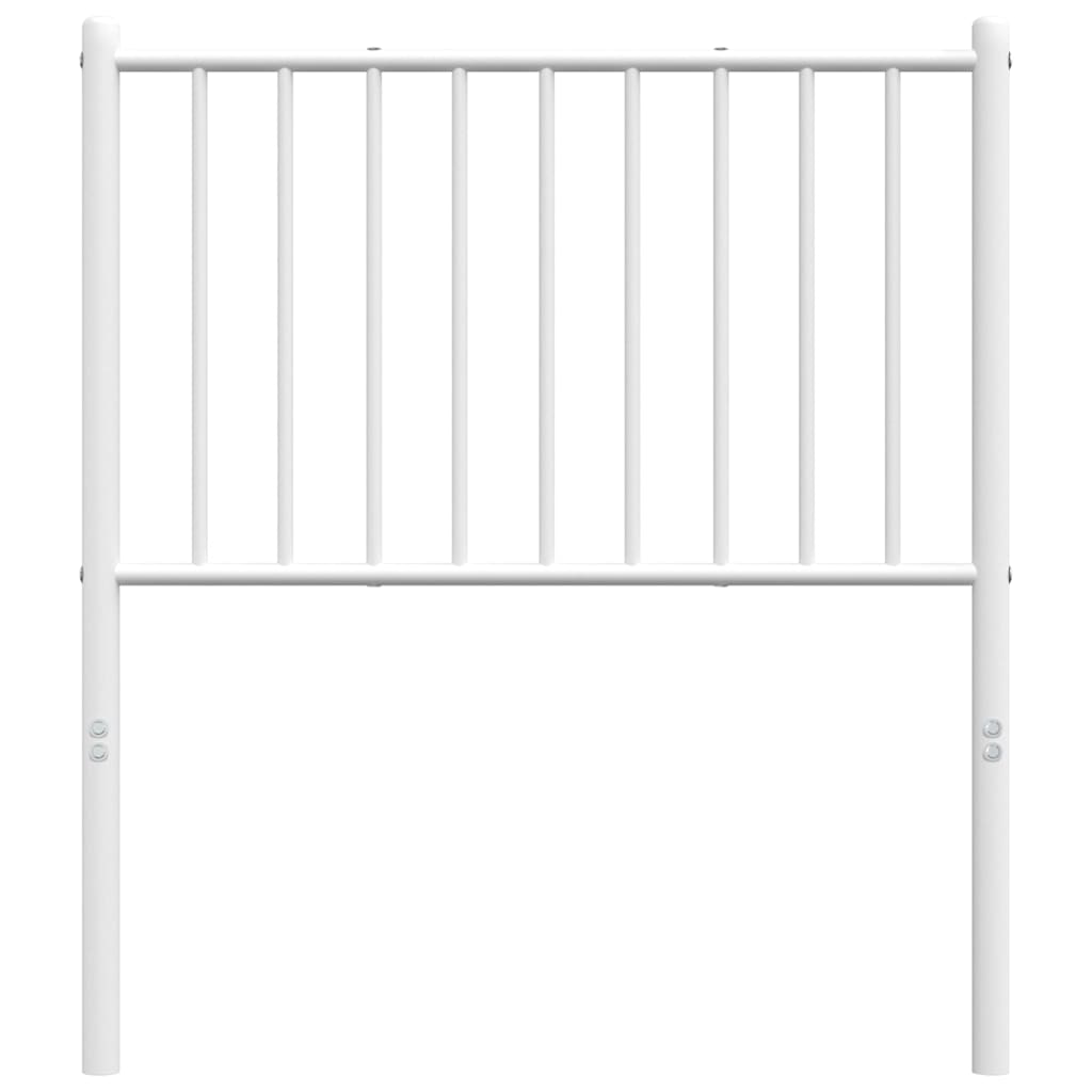 vidaXL Ersatz-Kopfteil Metall Weiß 75 cm