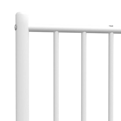 vidaXL Ersatz-Kopfteil Metall Weiß 75 cm