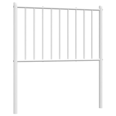 vidaXL Ersatz-Kopfteil Metall Weiß 80 cm
