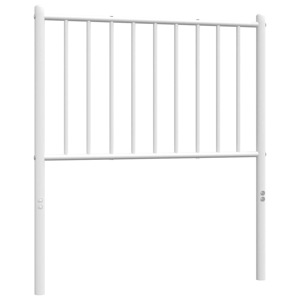 vidaXL Ersatz-Kopfteil Metall Weiß 80 cm