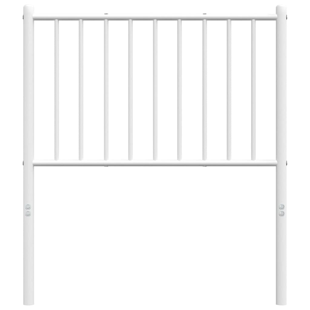 Ersatz-Kopfteil Metall Weiß 80 cm