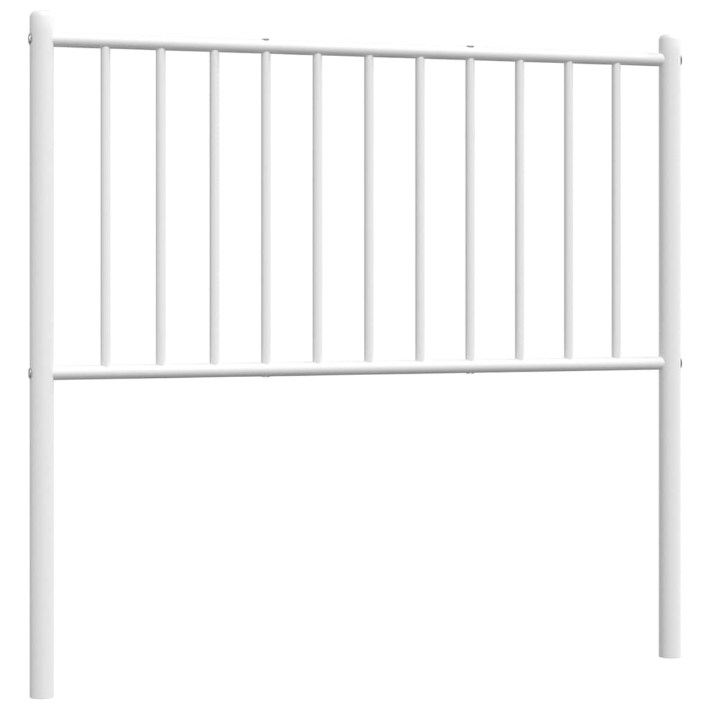 vidaXL Ersatz-Kopfteil Metall Weiß 90 cm