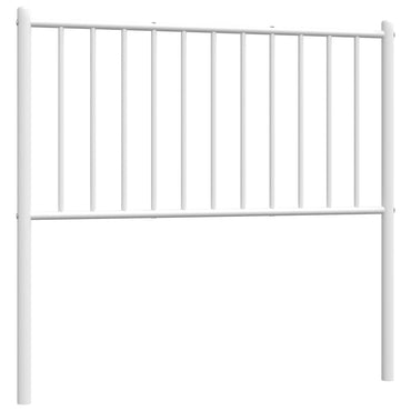 vidaXL Ersatz-Kopfteil Metall Weiß 90 cm