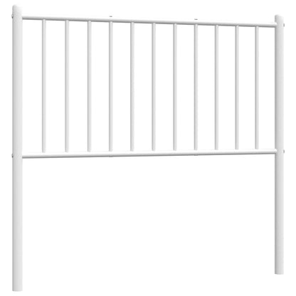 vidaXL Ersatz-Kopfteil Metall Weiß 90 cm