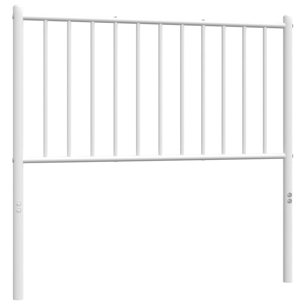 vidaXL Ersatz-Kopfteil Metall Weiß 90 cm