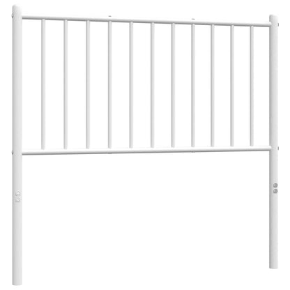 vidaXL Ersatz-Kopfteil Metall Weiß 90 cm