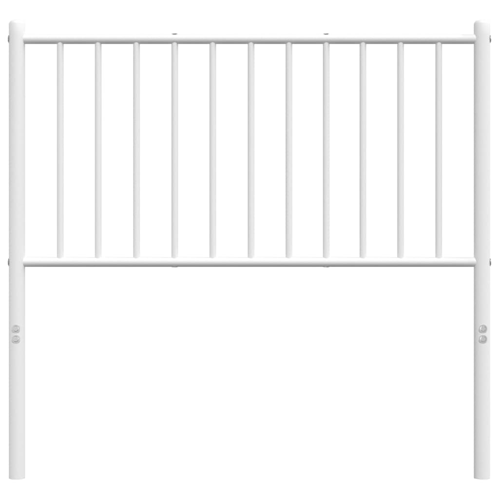 vidaXL Ersatz-Kopfteil Metall Weiß 90 cm