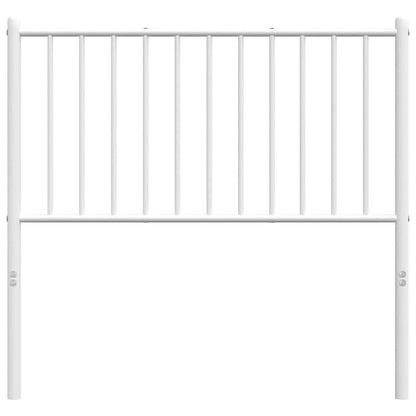 vidaXL Ersatz-Kopfteil Metall Weiß 90 cm