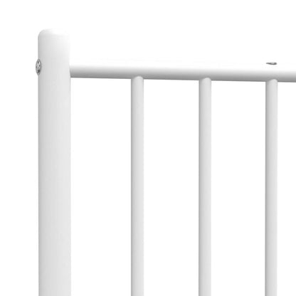 vidaXL Ersatz-Kopfteil Metall Weiß 90 cm