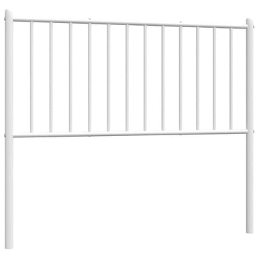 vidaXL Ersatz-Kopfteil Metall Weiß 100 cm