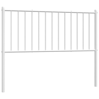 vidaXL Ersatz-Kopfteil Metall Weiß 107 cm