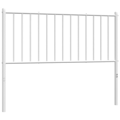 vidaXL Ersatz-Kopfteil Metall Weiß 107 cm