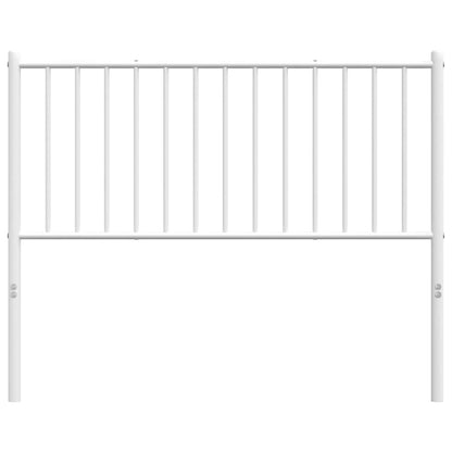 vidaXL Ersatz-Kopfteil Metall Weiß 107 cm