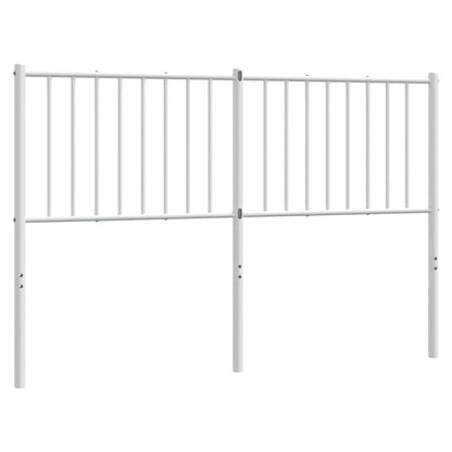 vidaXL Ersatz-Kopfteil Metall Weiß 135 cm