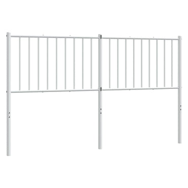 vidaXL Ersatz-Kopfteil Metall Weiß 150 cm