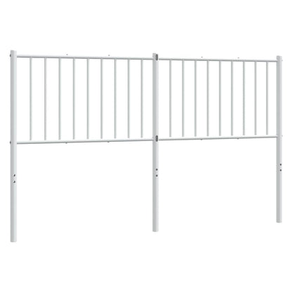 vidaXL Ersatz-Kopfteil Metall Weiß 150 cm