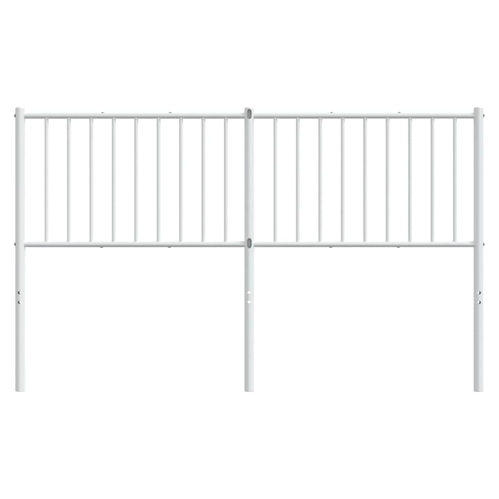 vidaXL Ersatz-Kopfteil Metall Weiß 150 cm