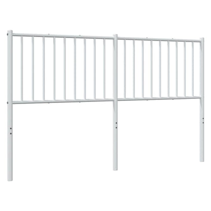 vidaXL Ersatz-Kopfteil Metall Weiß 150 cm