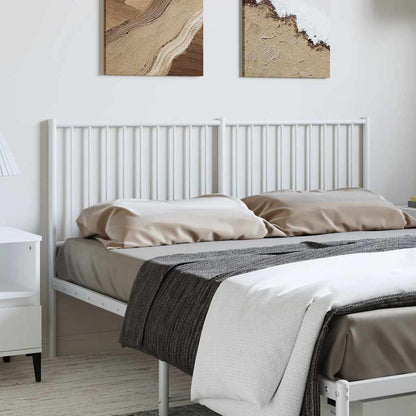 vidaXL Ersatz-Kopfteil Metall Weiß 150 cm