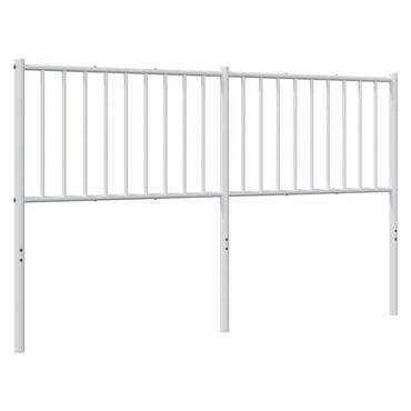 vidaXL Ersatz-Kopfteil Metall Weiß 160 cm