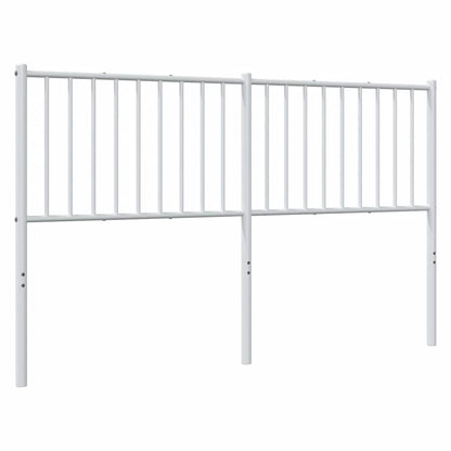 vidaXL Ersatz-Kopfteil Metall Weiß 160 cm
