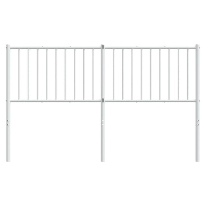 vidaXL Ersatz-Kopfteil Metall Weiß 160 cm