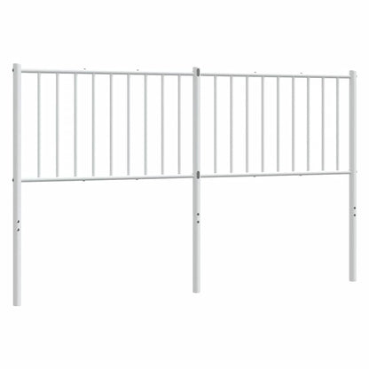 vidaXL Ersatz-Kopfteil Metall Weiß 160 cm