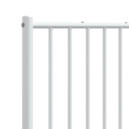 vidaXL Ersatz-Kopfteil Metall Weiß 160 cm
