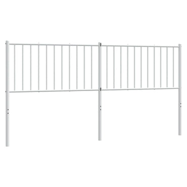 vidaXL Ersatz-Kopfteil Metall Weiß 180 cm