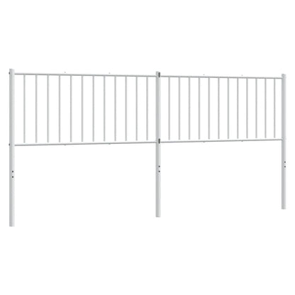vidaXL Ersatz-Kopfteil Metall Weiß 193 cm