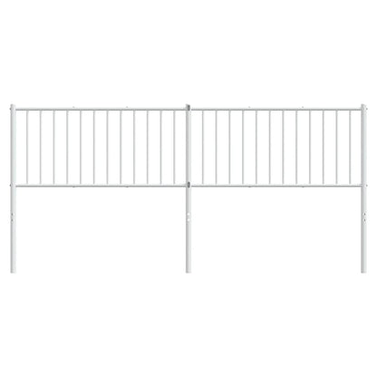 vidaXL Ersatz-Kopfteil Metall Weiß 193 cm