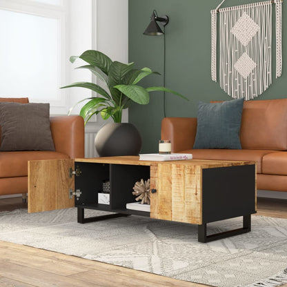 vidaXL Table basse 100x54x40 cm Bois de manguier massif et bois d'ingénierie