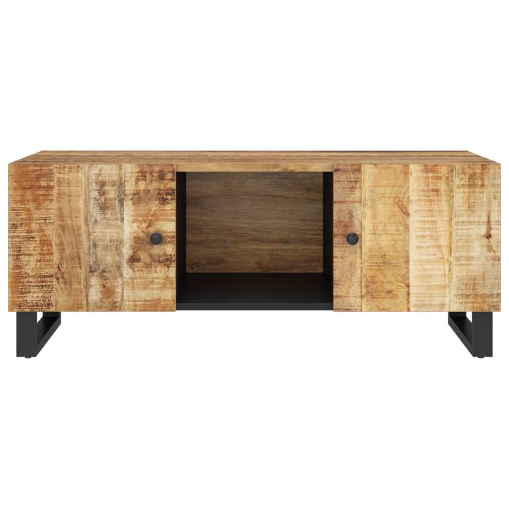 vidaXL Table basse 100x54x40 cm Bois de manguier massif et bois d'ingénierie