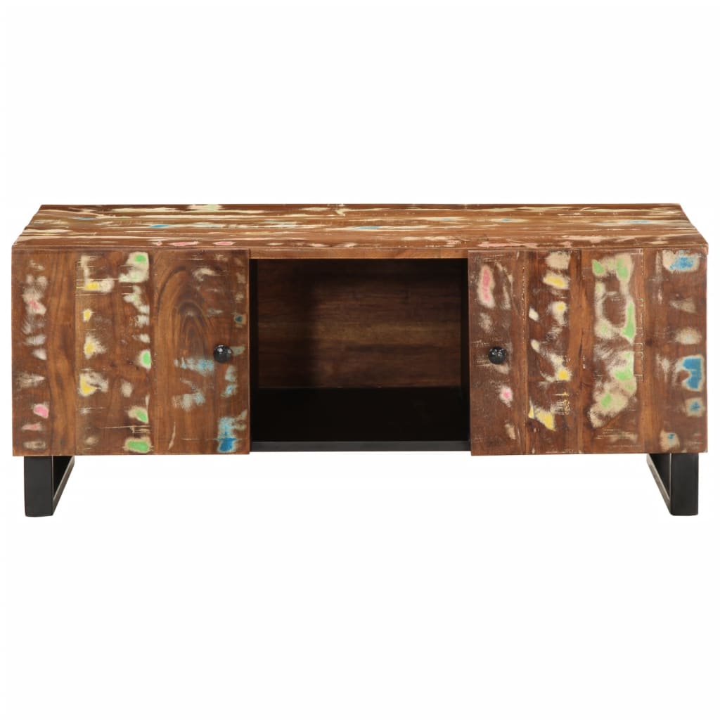 vidaXL Table basse 100x54x40 cm Bois de récupération massif et bois d'ingénierie