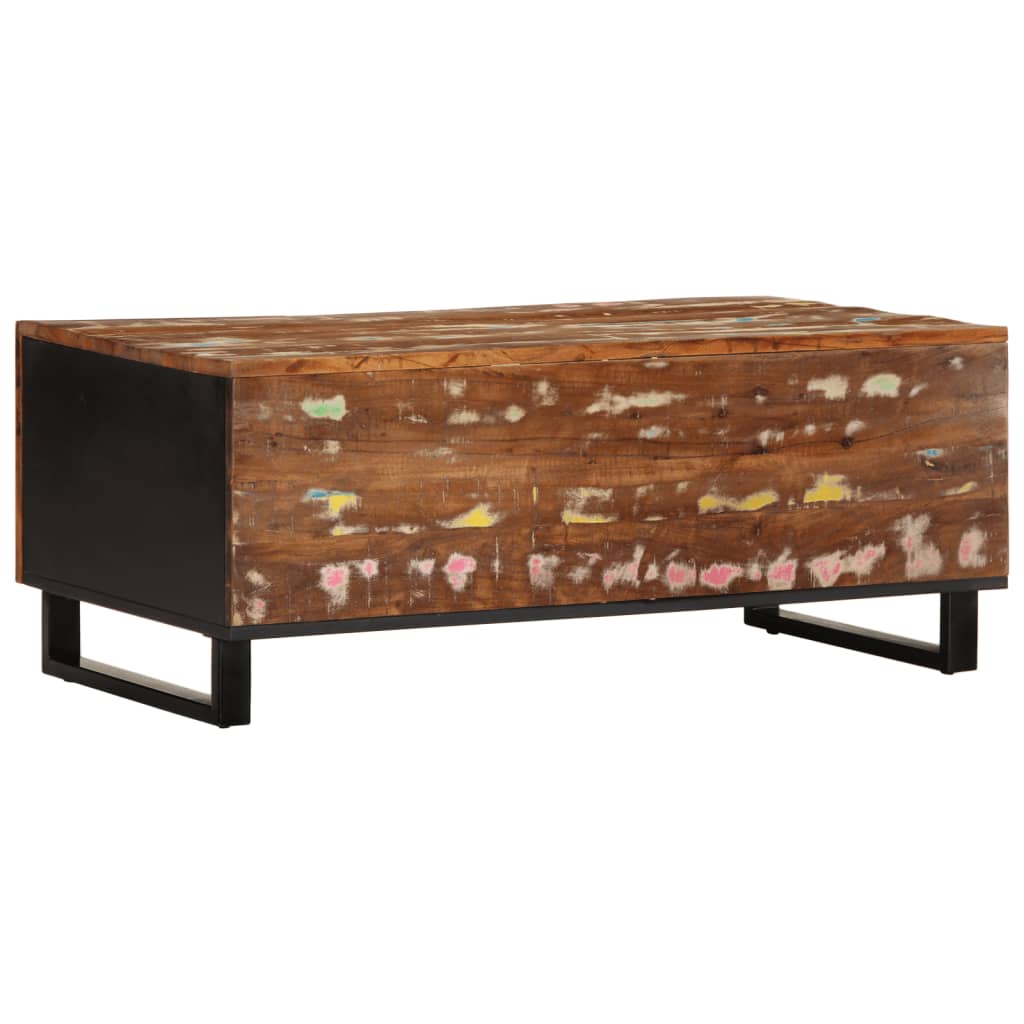 vidaXL Table basse 100x54x40 cm Bois de récupération massif et bois d'ingénierie