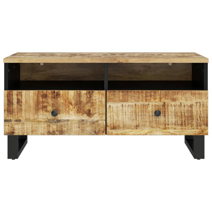 vidaXL Table basse 80x54x40 cm bois de manguier massif et bois d'ingénierie