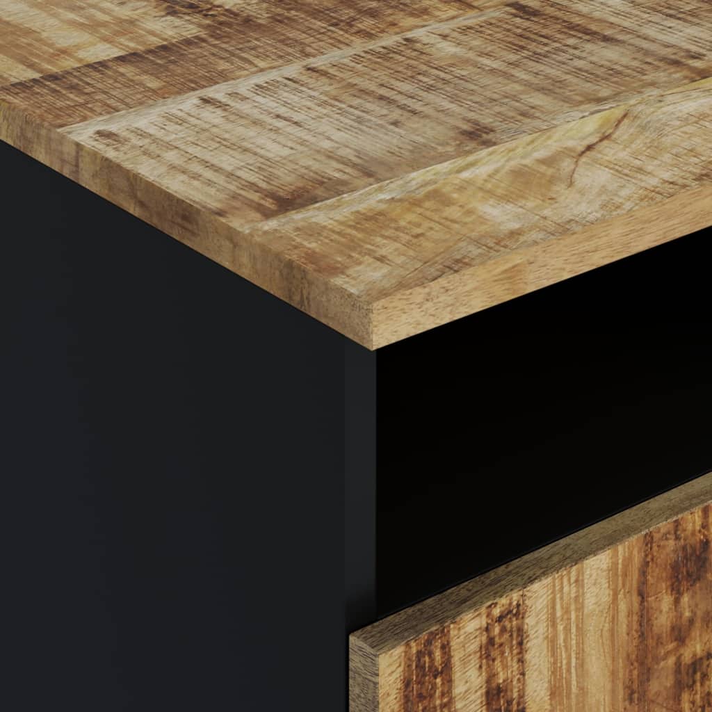 vidaXL Table basse 80x54x40 cm bois de manguier massif et bois d'ingénierie