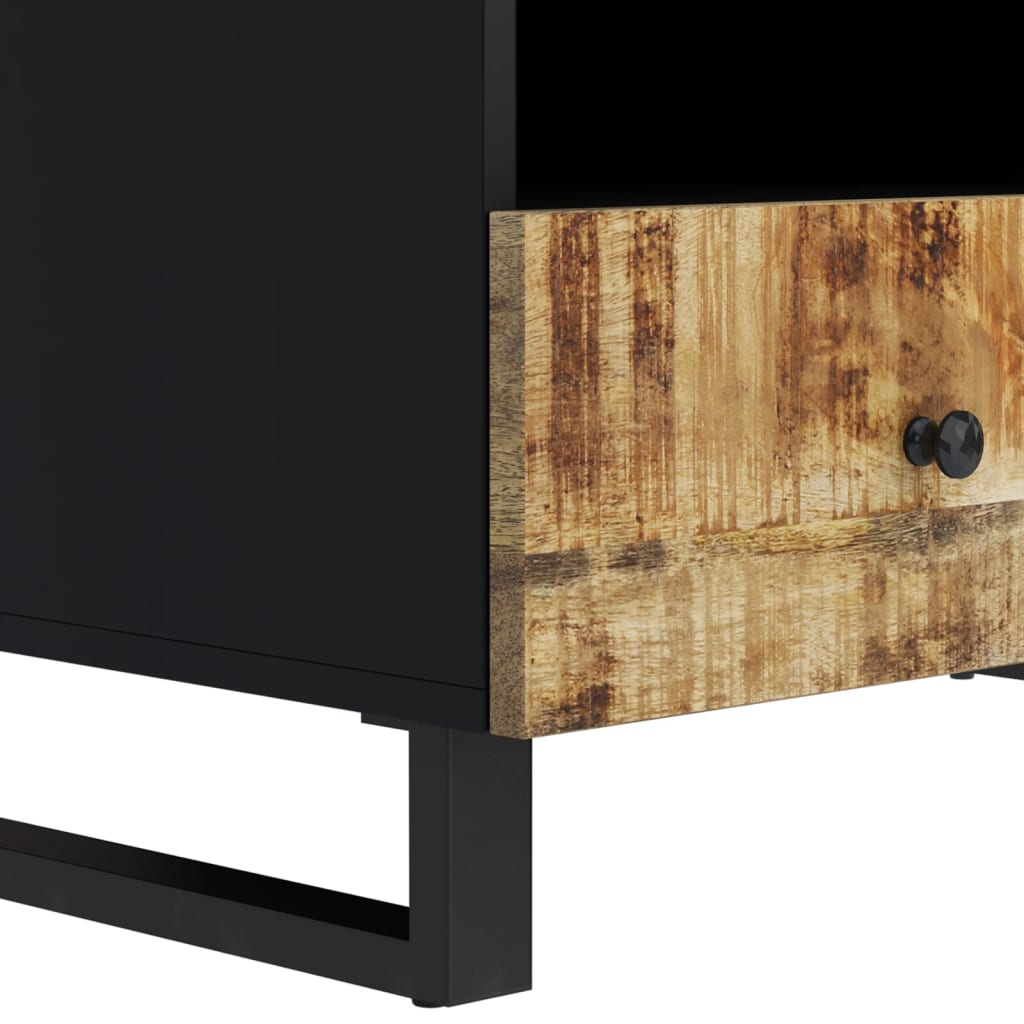vidaXL Table basse 80x54x40 cm bois de manguier massif et bois d'ingénierie