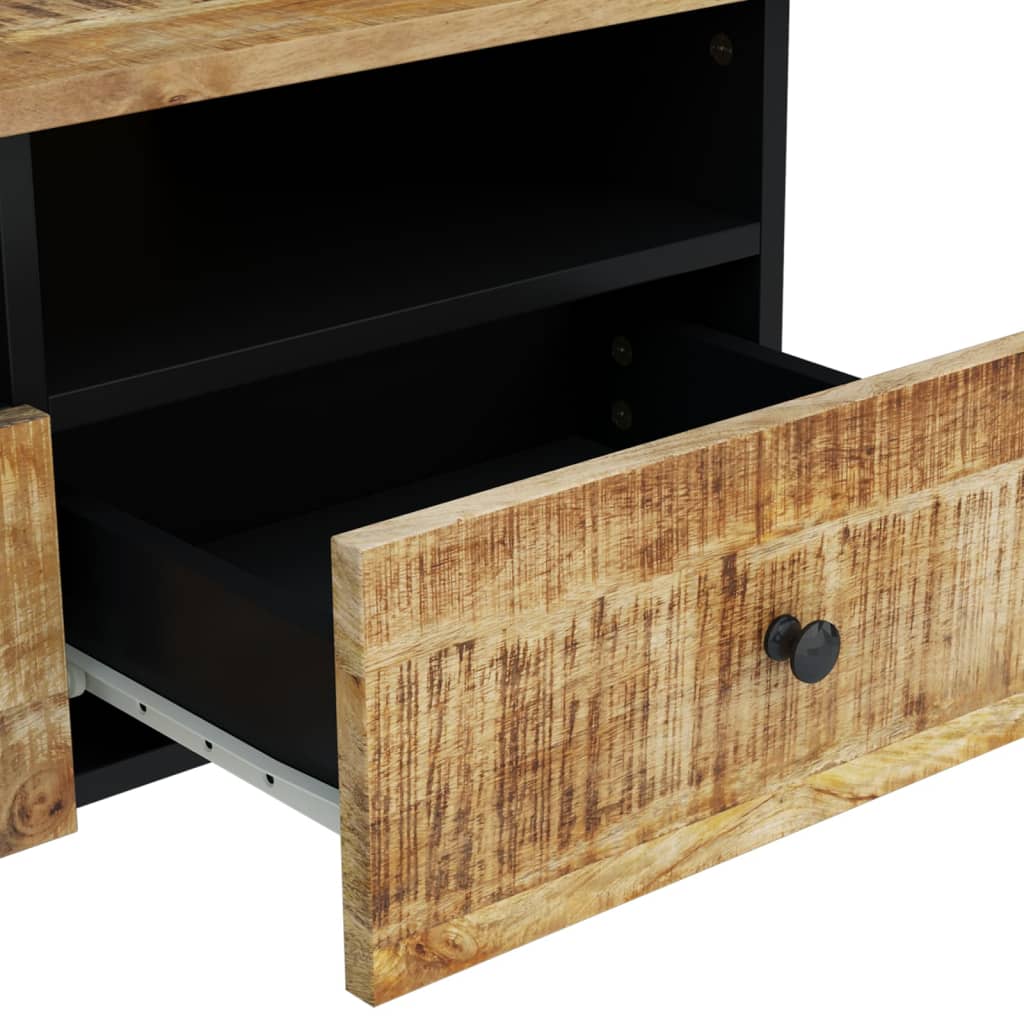 vidaXL Table basse 80x54x40 cm bois de manguier massif et bois d'ingénierie