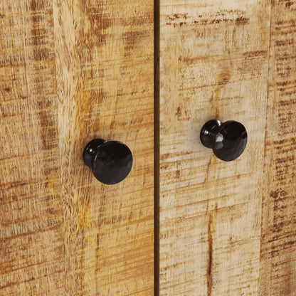 vidaXL Waschbeckenunterschrank Massivholz Mango und Holzwerkstoff