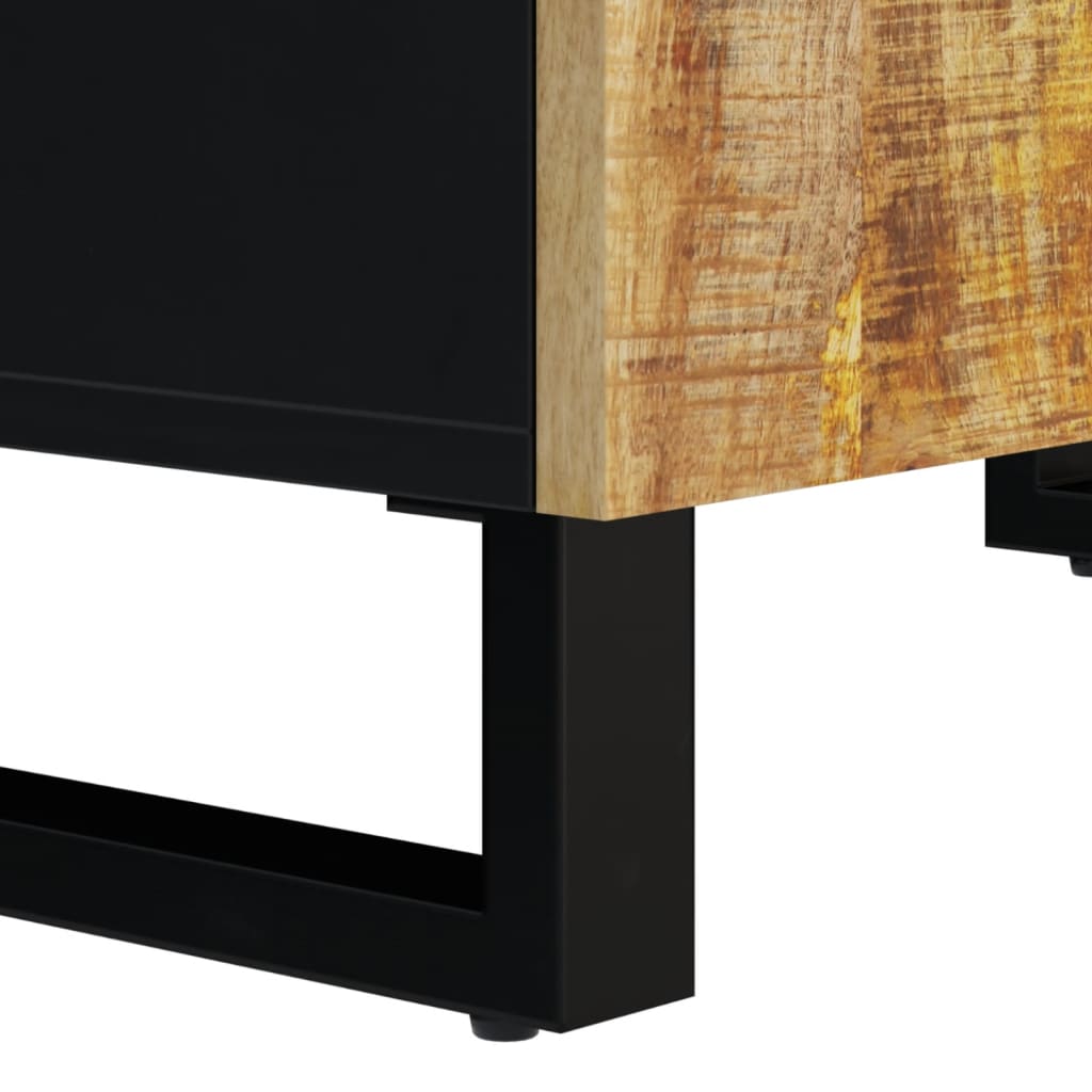 vidaXL Waschbeckenunterschrank Massivholz Mango und Holzwerkstoff
