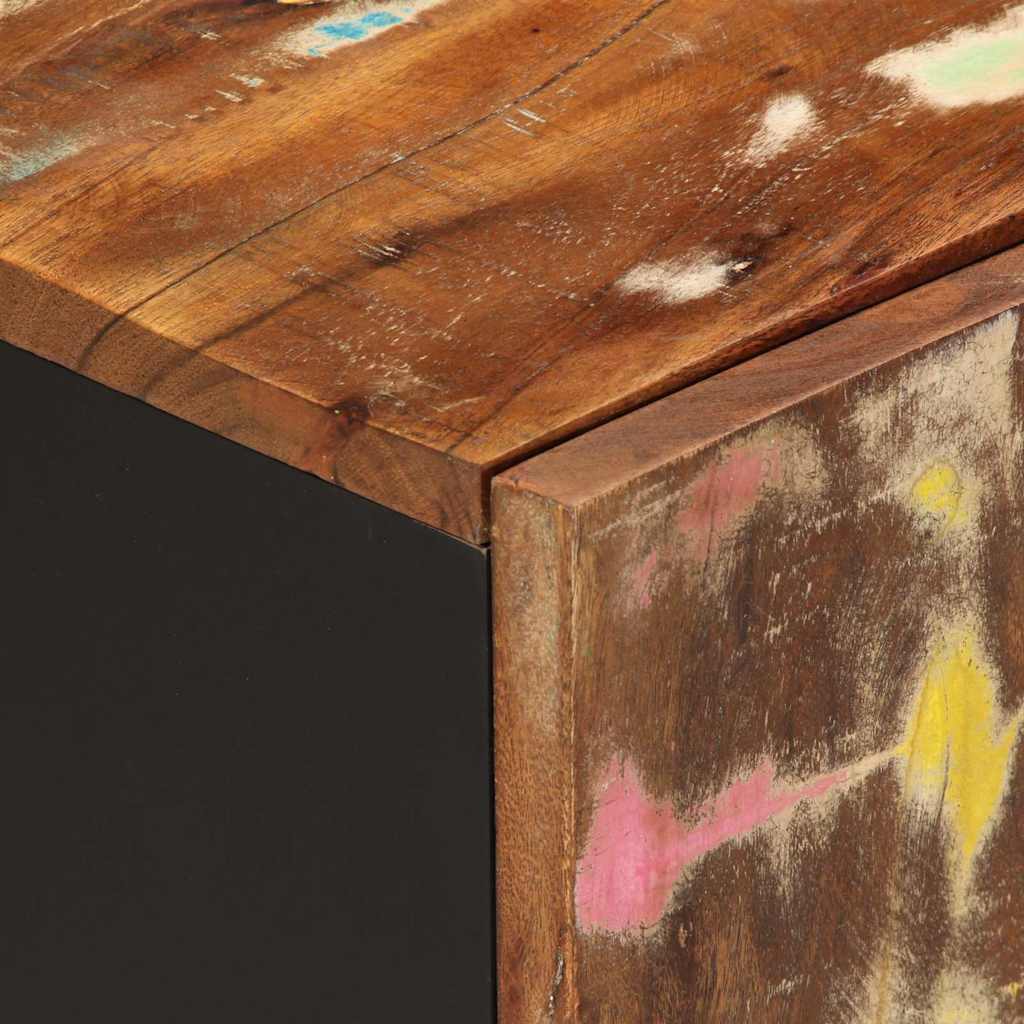 vidaXL Waschbeckenunterschrank Altholz Massiv und Holzwerkstoff