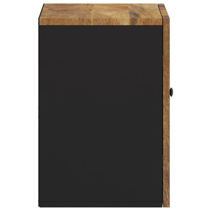 vidaXL Bad-Wandschrank 38x33x48 cm Massivholz Mango