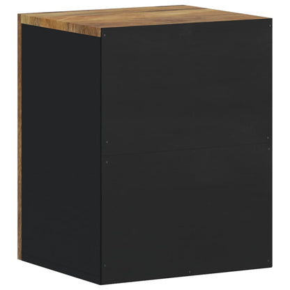 vidaXL Bad-Wandschrank 38x33x48 cm Massivholz Mango