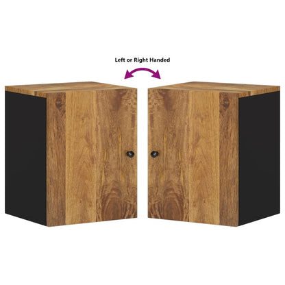 vidaXL Bad-Wandschrank 38x33x48 cm Massivholz Mango