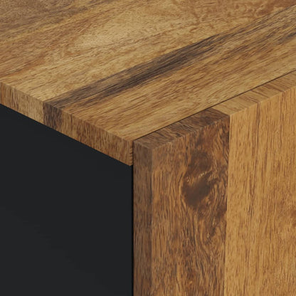 vidaXL Bad-Wandschrank 38x33x48 cm Massivholz Mango